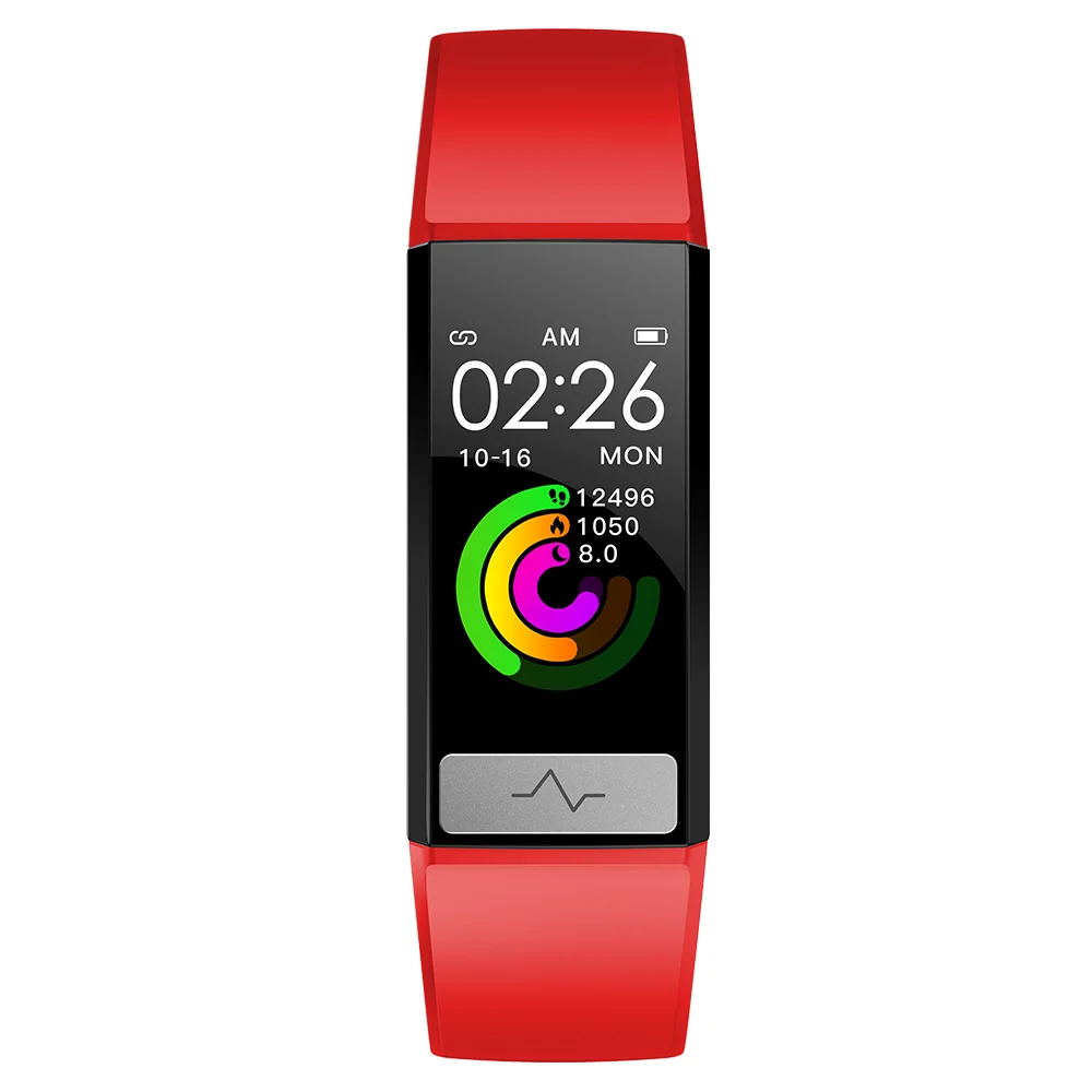 New on market body temperature smart bracelet healthy tracker fitness ECG blood pressure 24 hours heart rate detection wristband