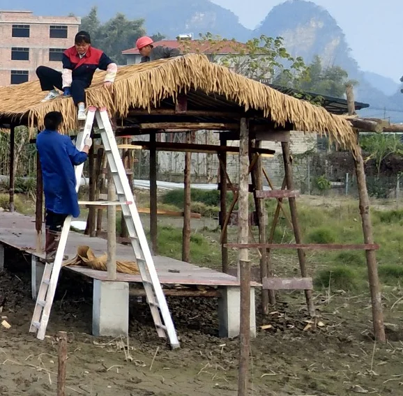 Wholesale Forever Artificial Bamboo Mexican Synthetic Palm  Thatch