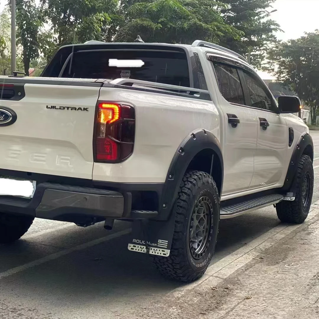 Factory Wholesale Pickup Exterior Accessories Wheel Arch Fender Flares With Light Led For Ford Ranger T9 2022