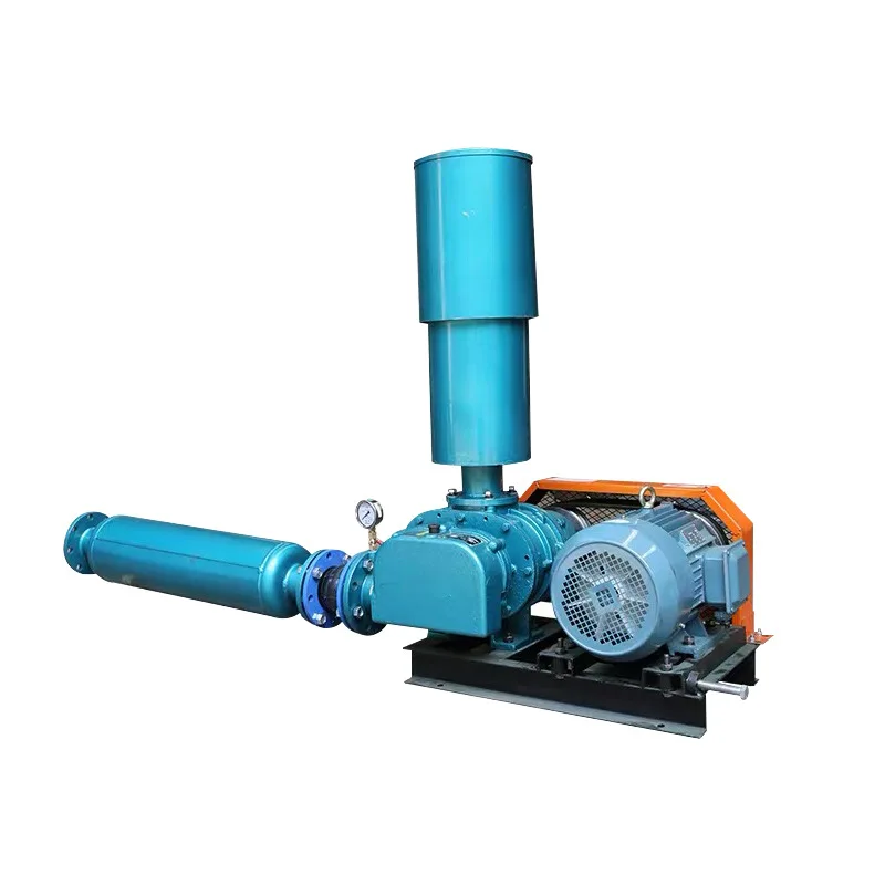 Factory Direct Sale Three Lobes Roots Blower High Pressure Low Noise Electric Suction Vacuum Pump Air Blower for Cement Biogas