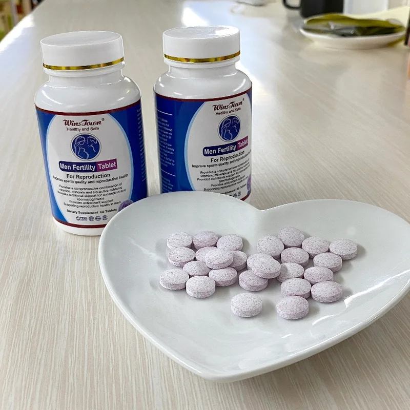 Winstown Men Fertility Tablet male Maca sperm increase fertility capsule for having baby Natural organic herbs pills