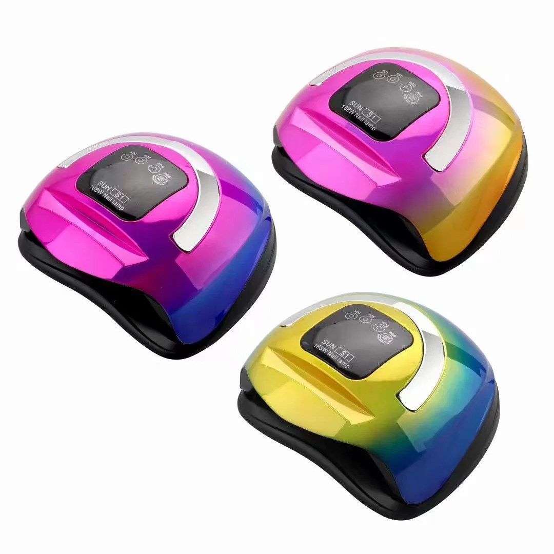 Wholesale SUN S1 168w UV LED Lamp for Nail Dryer Manicure Gel Varnish With Motion Sensing Professional