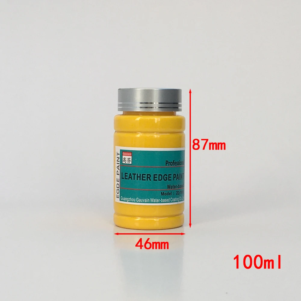 
DIY Orange color water-based leather edge ink for raw edge leather handbags wallet 100ml/bottle 