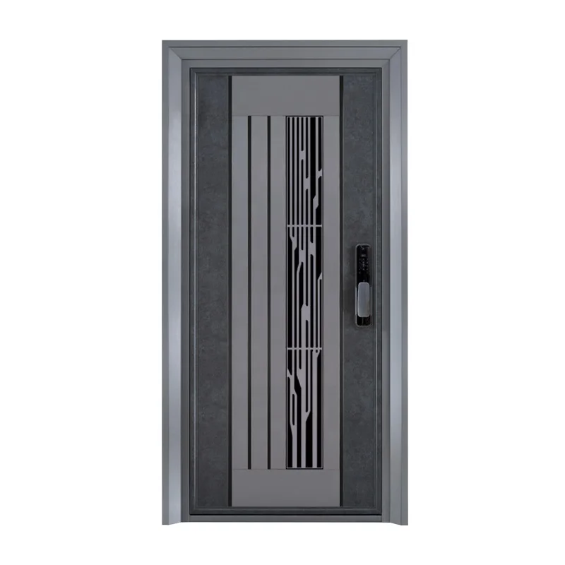 House Villa Exterior Security Front Entry Doors Design Modern Main Entrance Metal Stainless Steel Door