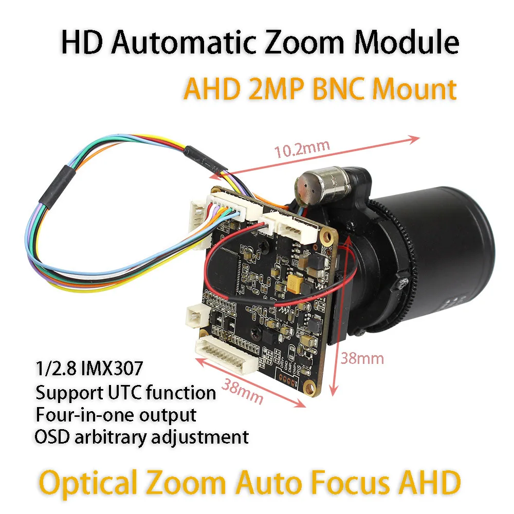 HD AHD 1080P Computer Network Live Camera USB Module BNC Four-in-one output 20X Optical Zoom A277 UTC