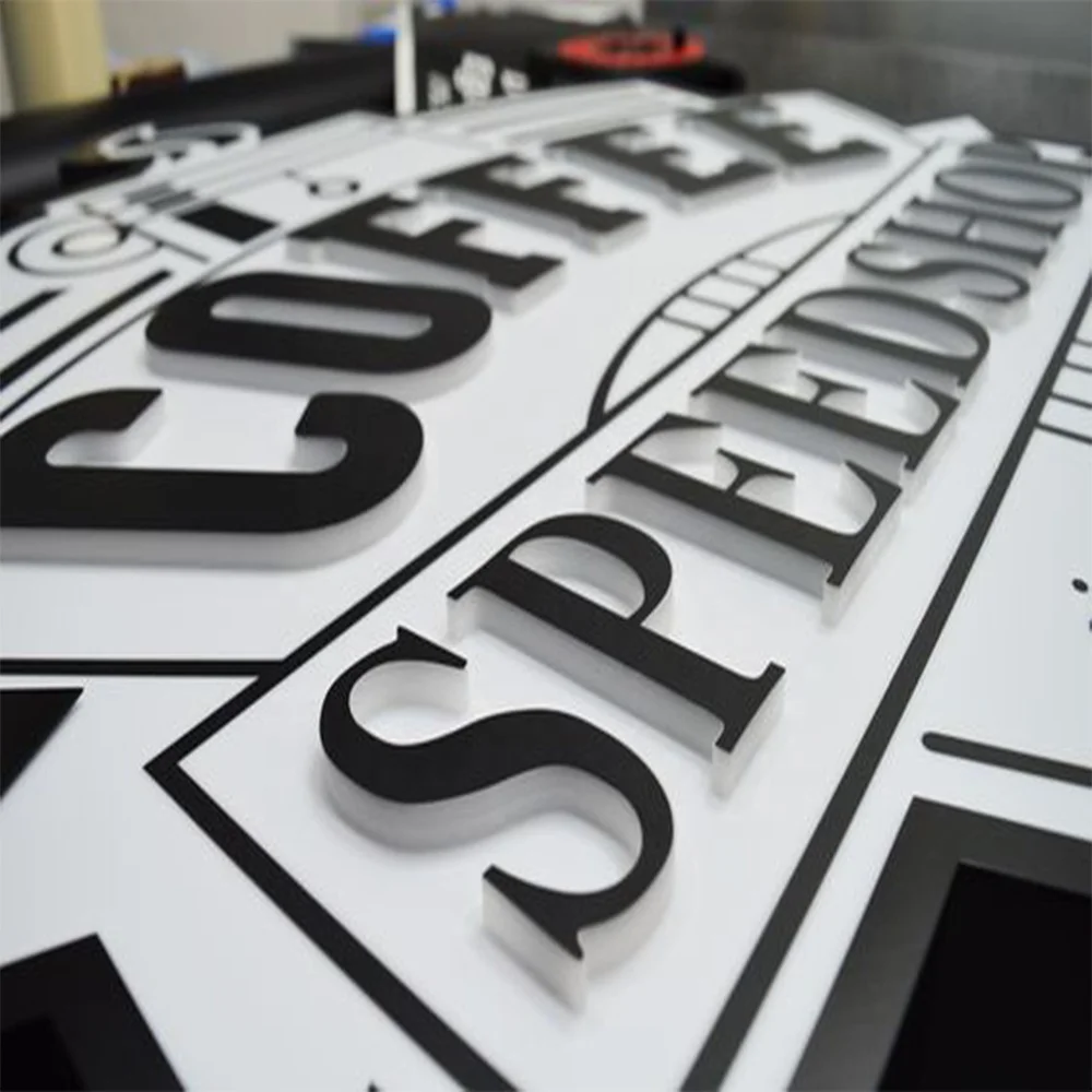  Custom shop store front logo office commercial business reception led signs 3d signage