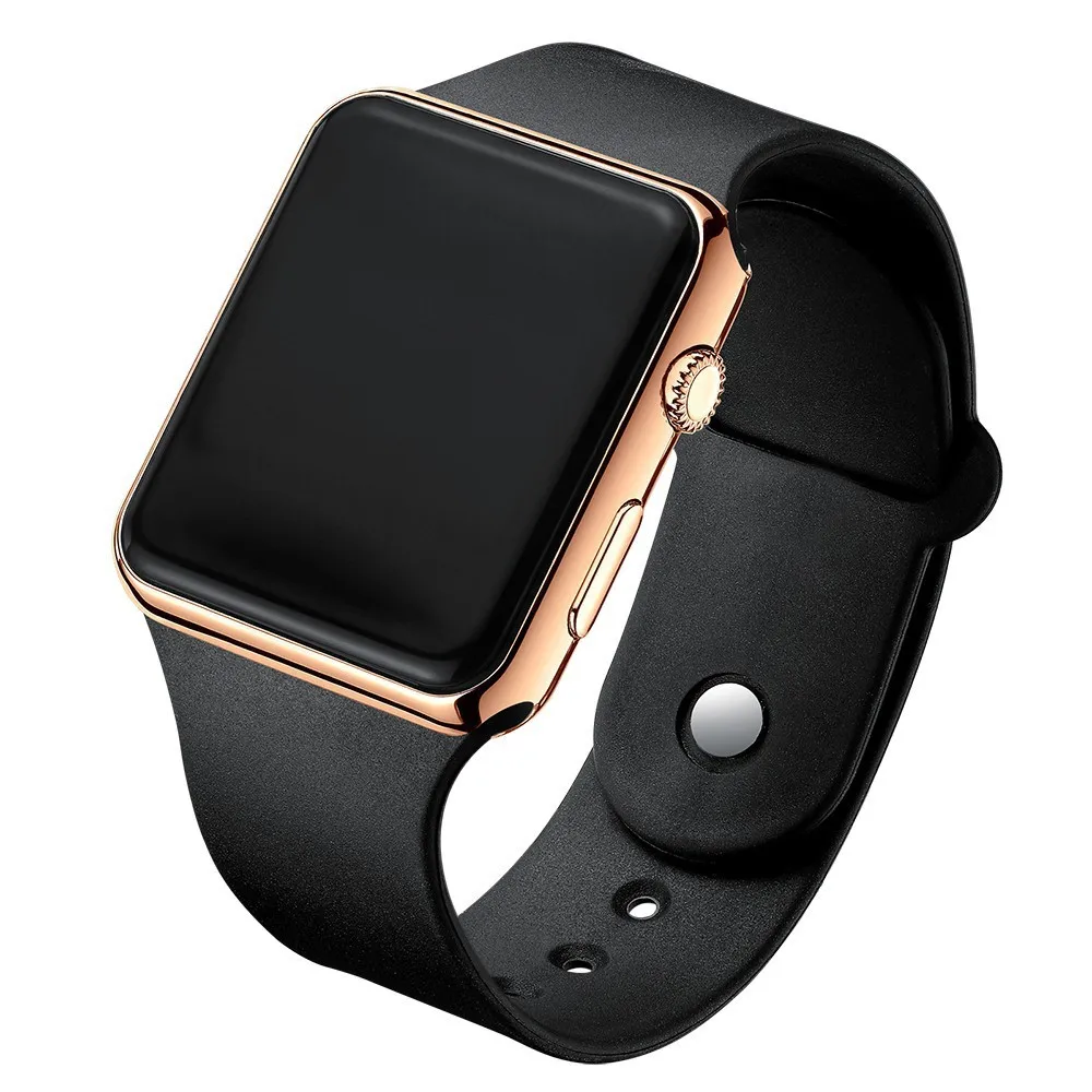New fashion creative led square thin electronic watch sports student display electronic watch