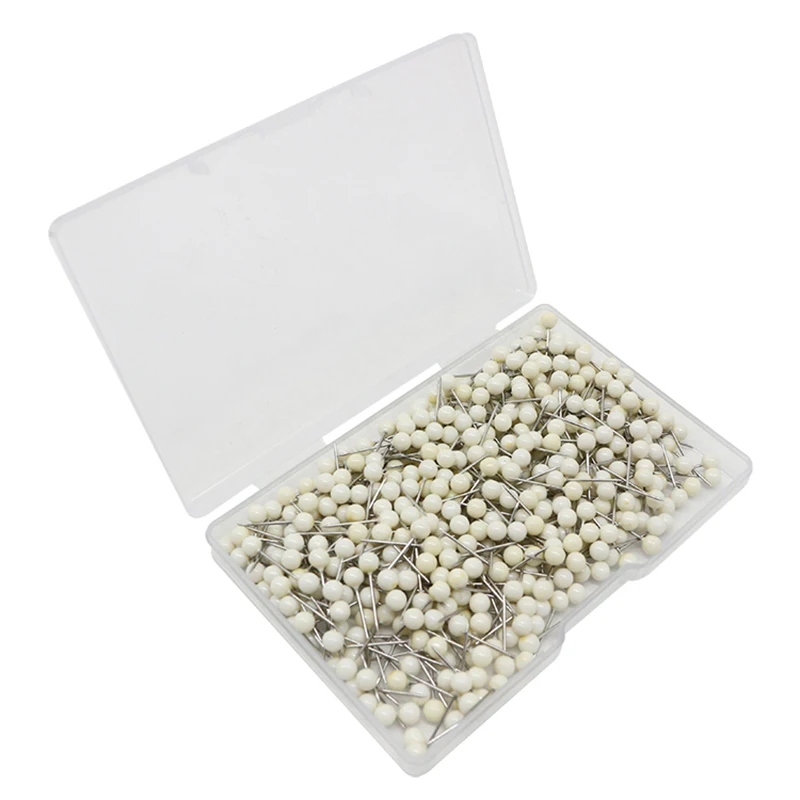 300 pieces/box color pin 4*0.6*15mm pearl needle office stationery Earth pin pin fishing gear