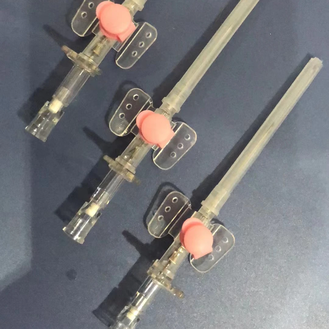 Safety I.V.Catheter with wings and inject port