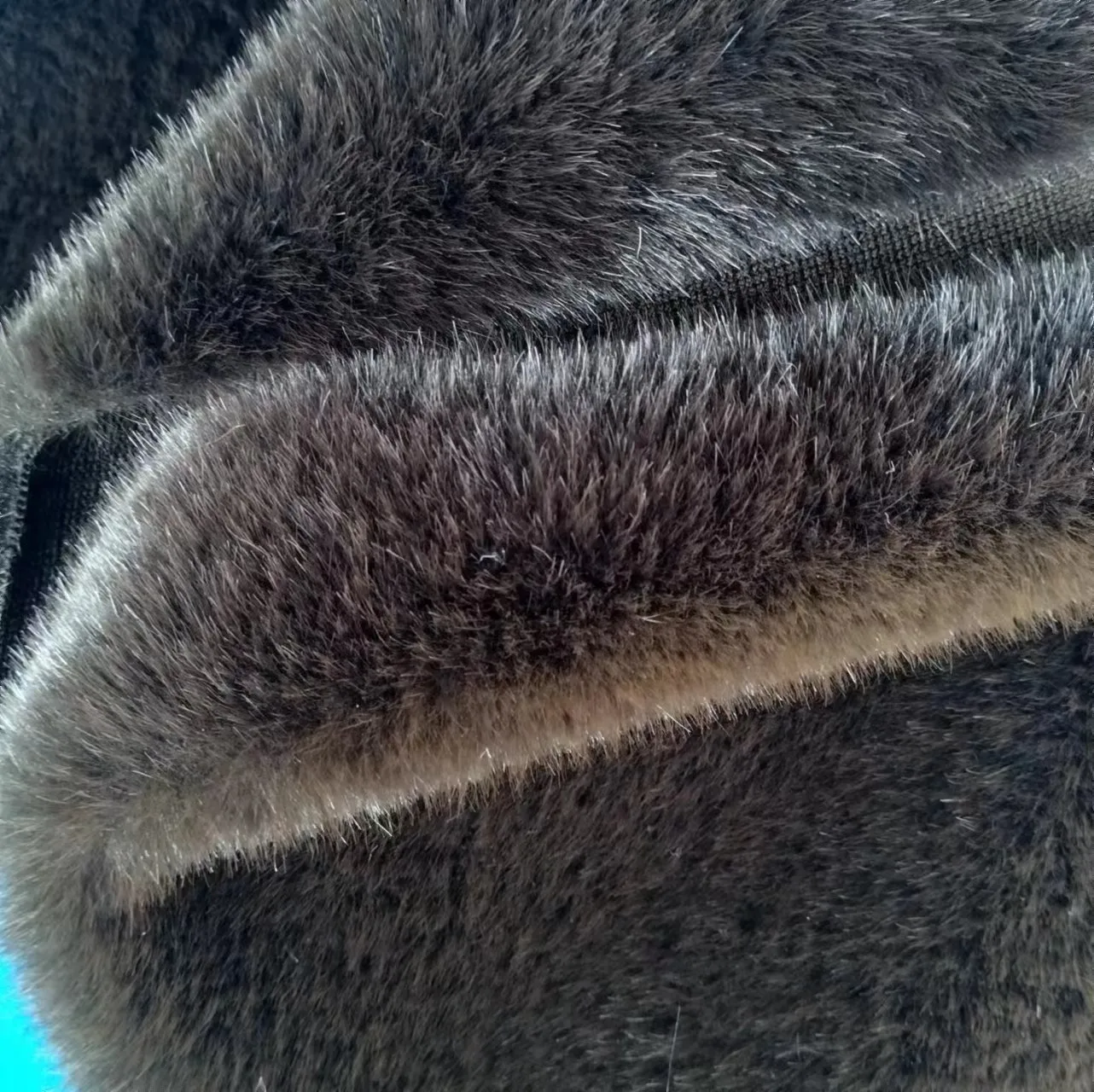 Качественная однотонная ткань из искусственного меха норки 1200 г для женщин пальто и воротников