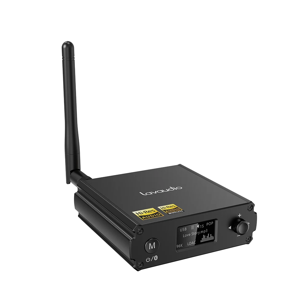 Bluetooth-приемник DS220 1Mii DAC Hi-Res для старомодного домашнего стерео аудио aptX HD-адаптера с дисплеем ooled EQ Mode 3,5 мм