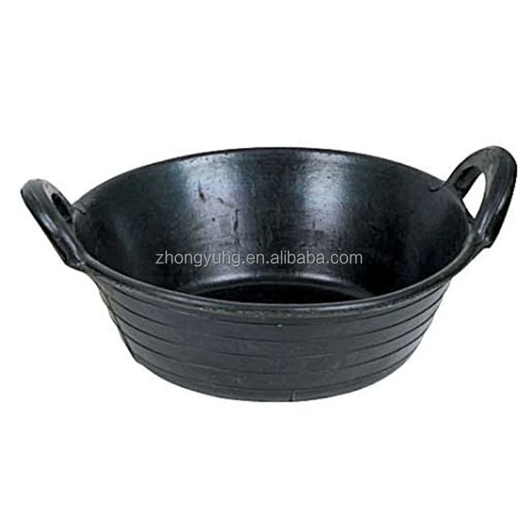 Horse Flexible Tub Recycled Feed Skip Wholesale Tire Rubber Buckets With Handle