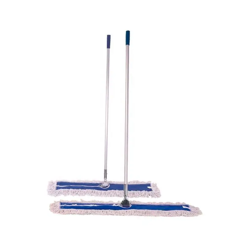 Blue dust mop industrial commercial floor cleaning multiple sizes mop