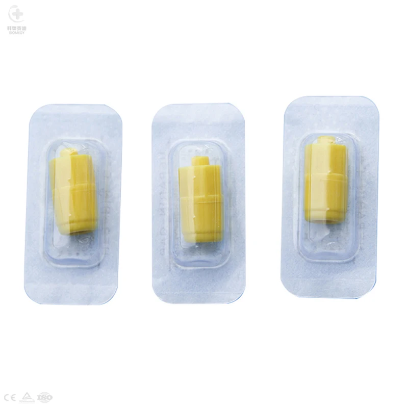 Medical Disposable Heparin Cap Transparent  For I.v. Catheters Cannulas Ce And Iso Approved