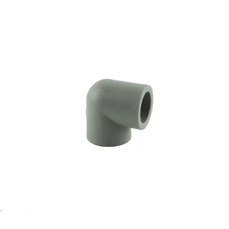 High Quality Green PPR 90 Degree Elbow Fittings Direct from Factory PP Material Cutting Moulding Processing Services Included