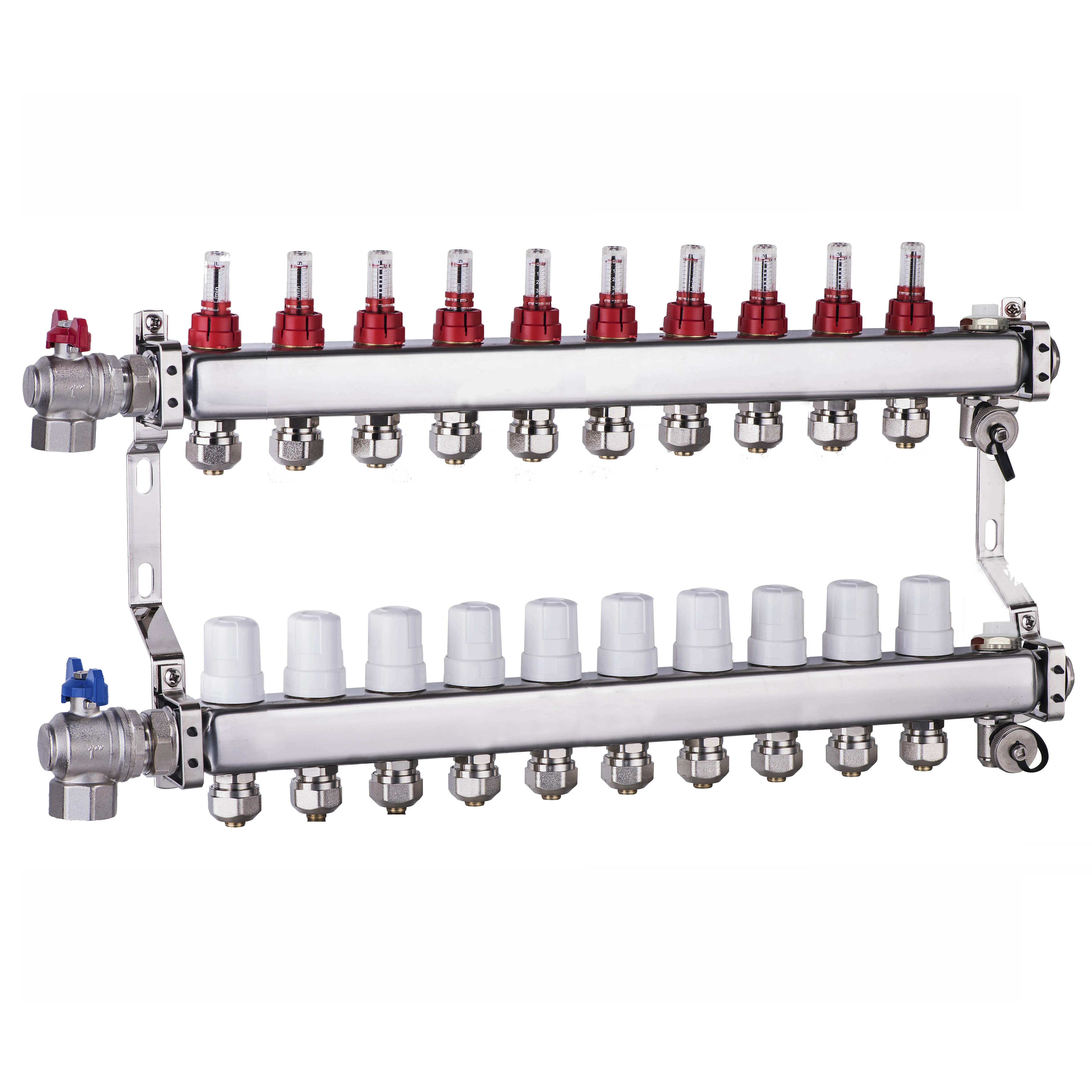 10 Outlets Stainless Steel Heating UFH Manifold, ufh manifolds