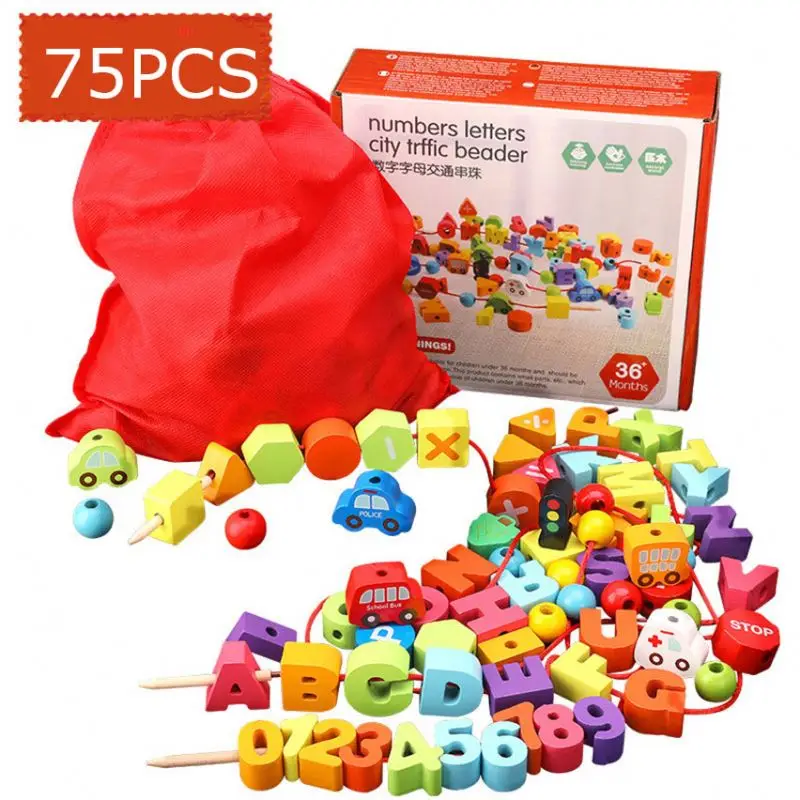 75 шт. деревянные игрушки-пазлы