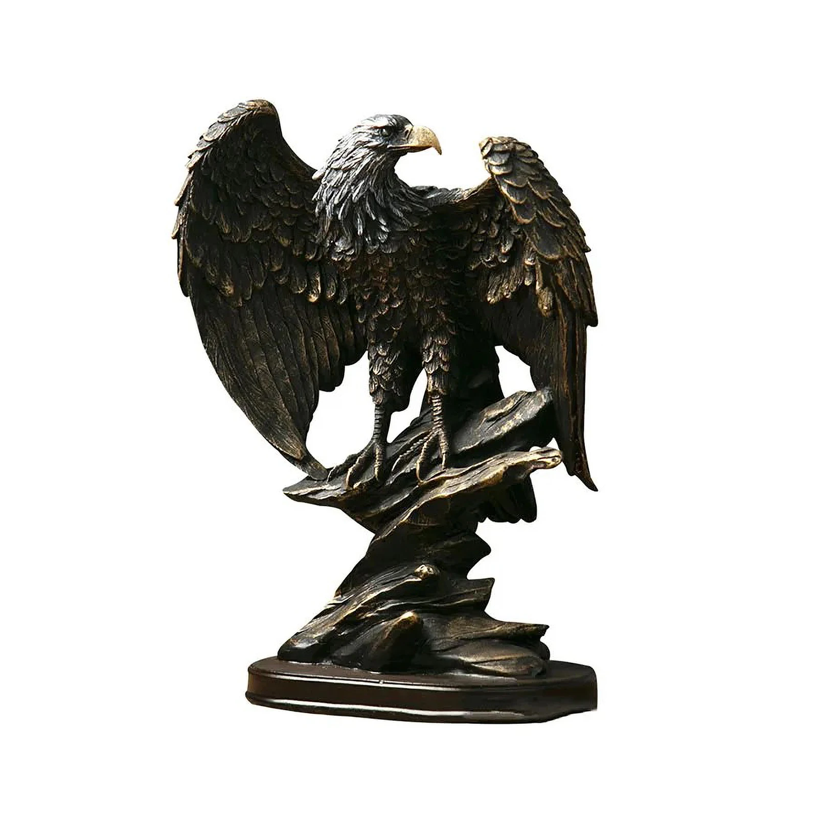 Fengzhi Factory Modern Style Eagle Resin Statue Sculpture Arts and Crafts for Home Living Room Office Decoration