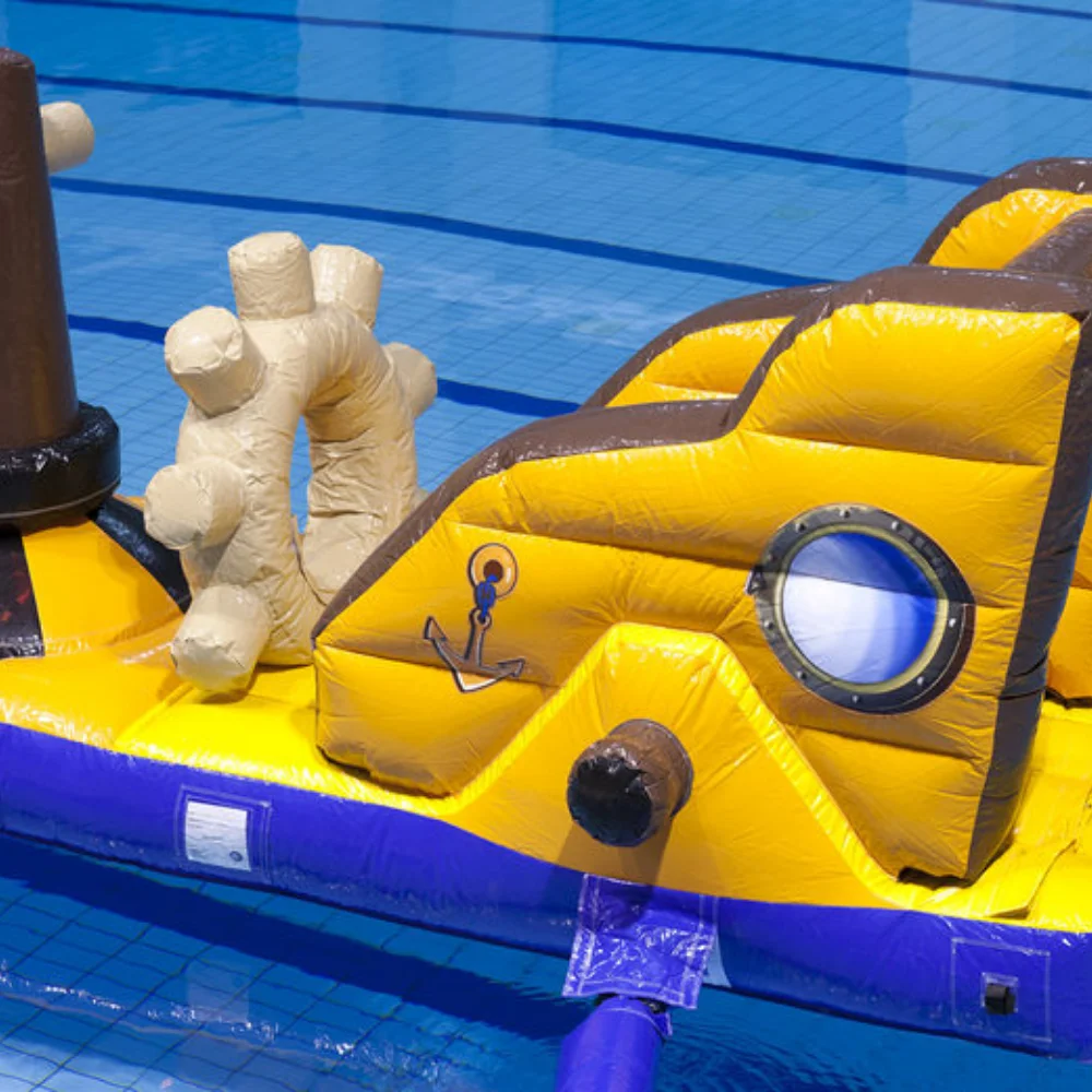 Cheap Colorful Inflatable Water Games Inflatable Pirate Aqua Park Funny Water Games for Children PVC 1 Piece Unisex Slide 3years