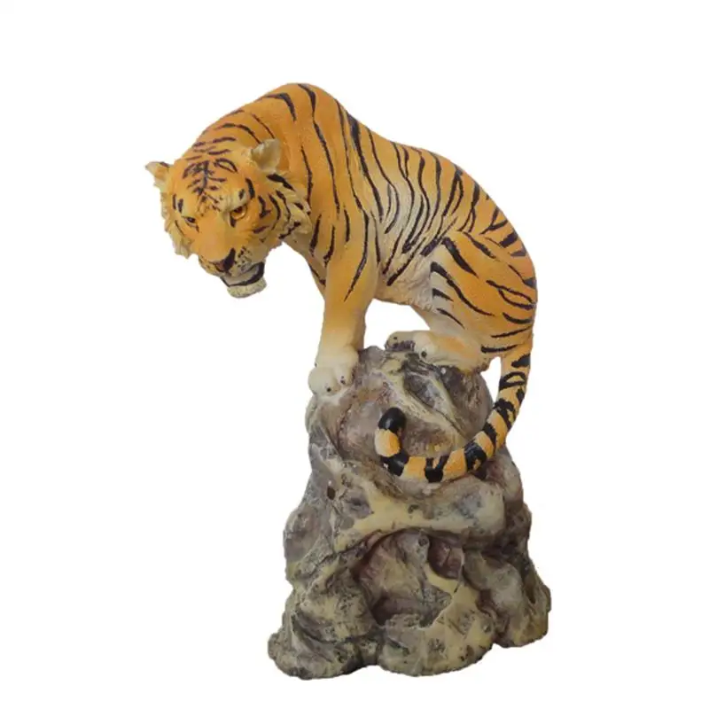 Tiger shape resin figure art decor for  display props
