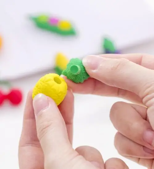 Creative Lovely Fruit and Vegetable Eraser Set Student Eraser Stationery
