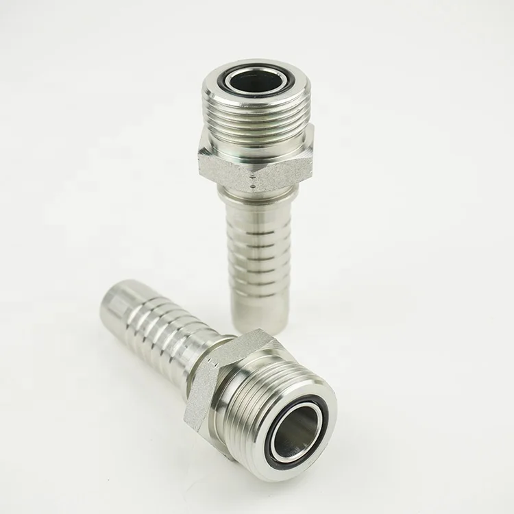 14211 High Quality Carbon Stainless Steel hydraulic Crimping Hose Fitting Zinc Plated ORFS Male Thread
