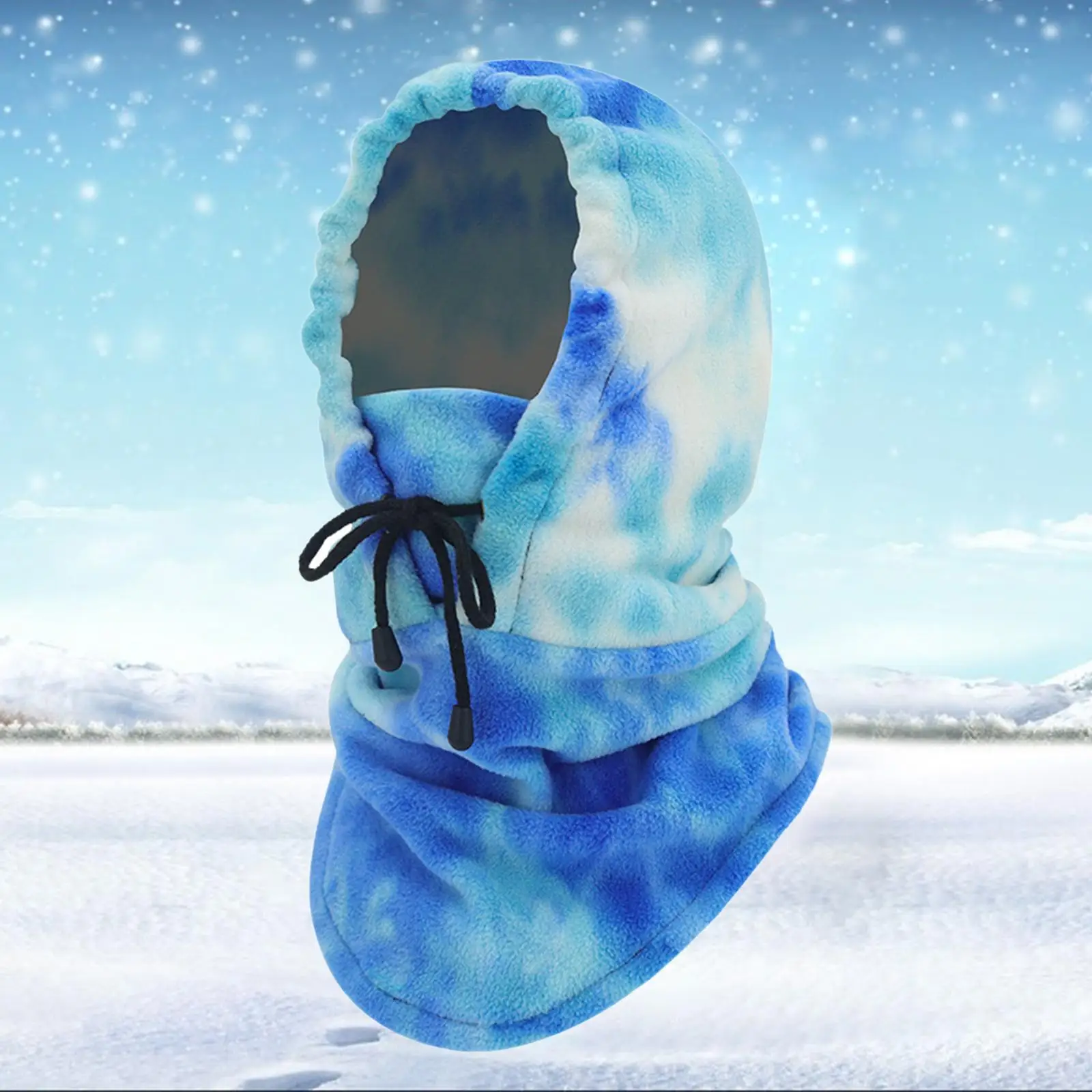 Motorbike Balaclava Bike Ski Outdoor Sport Mask tie dye Helmet Full Face Neck Cover with string