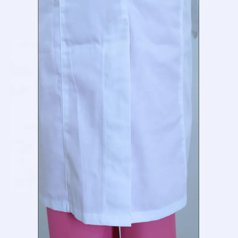 good design fashionable style polycotton long sleeves famle doctor wear uniform dress