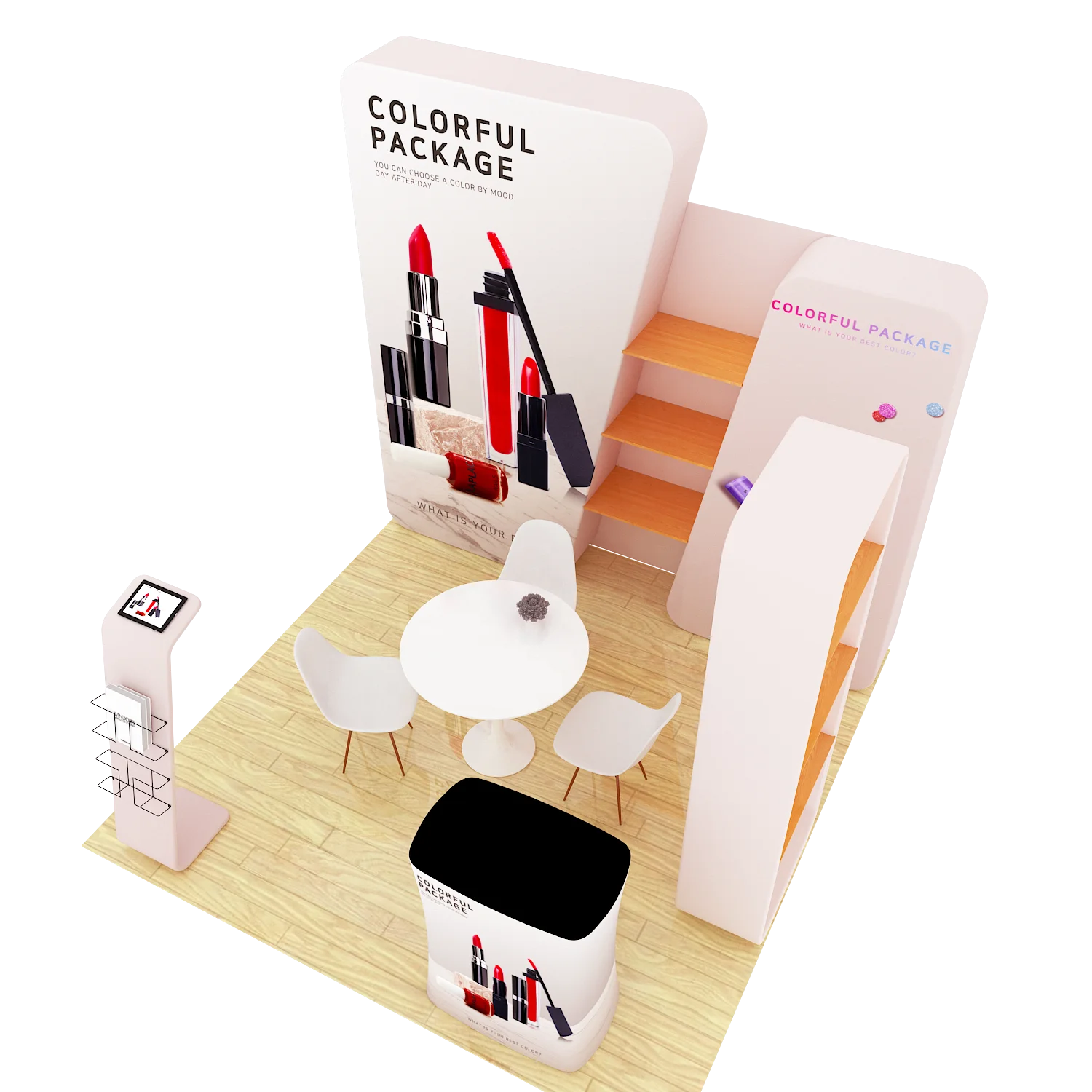 10ft custom trade show exhibition backdrop aluminum booth 3 x 3 stand booth