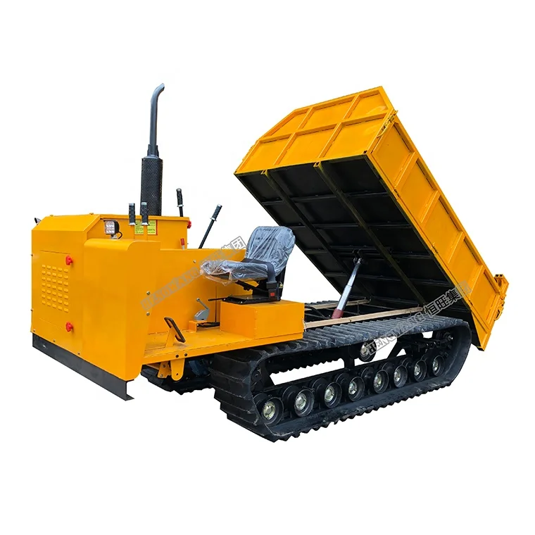 Small rubber track crawler dumper trucks garden loader mini dumper for sale