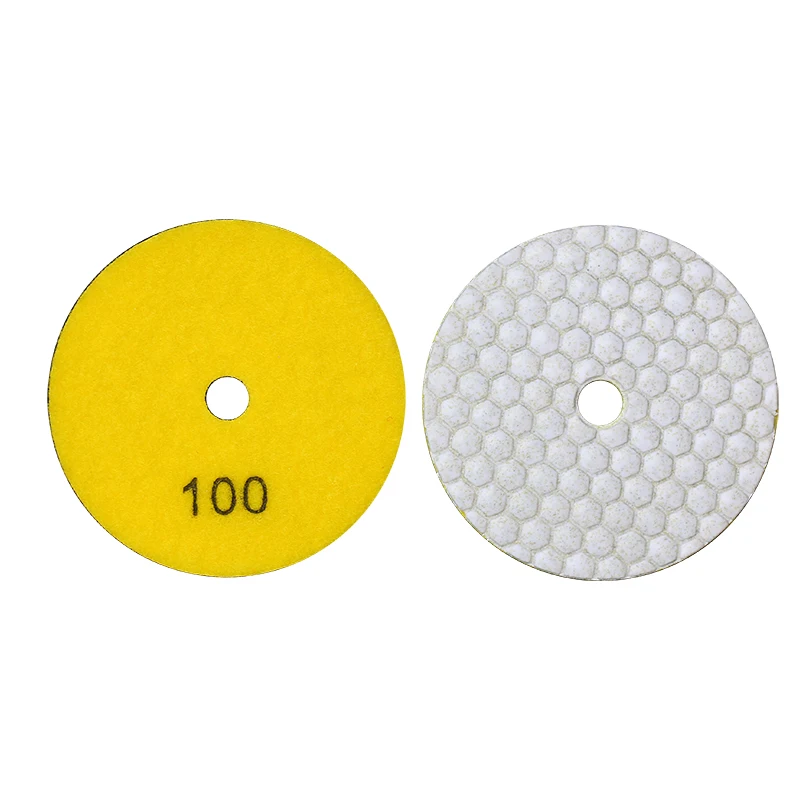 100mm 4inch Dry  Use Stone Diamond Grinding Abrasive Polishing Pad Disc for Granite Marble Ceramic