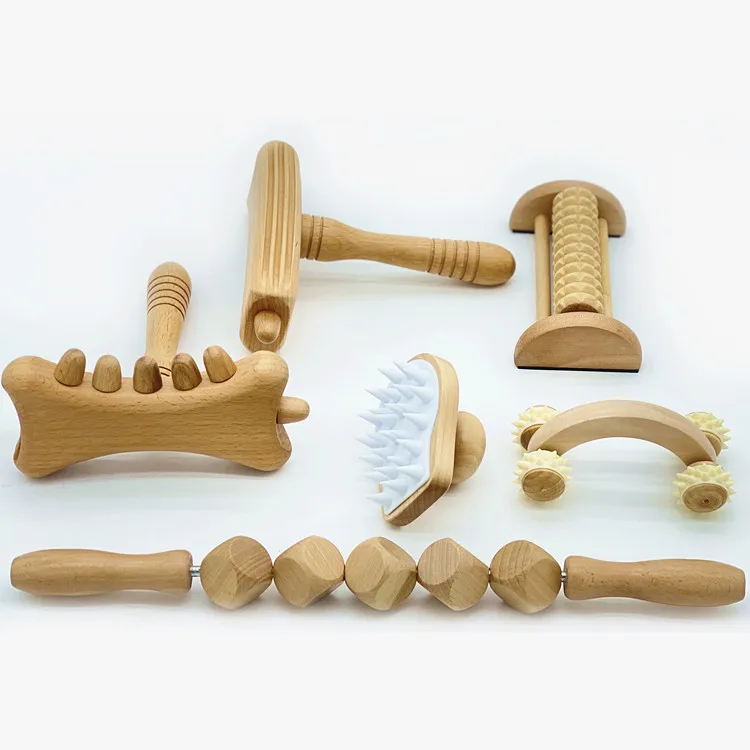 Wholesale hot selling wooden massager wooden Therapy Massage Roller Tool