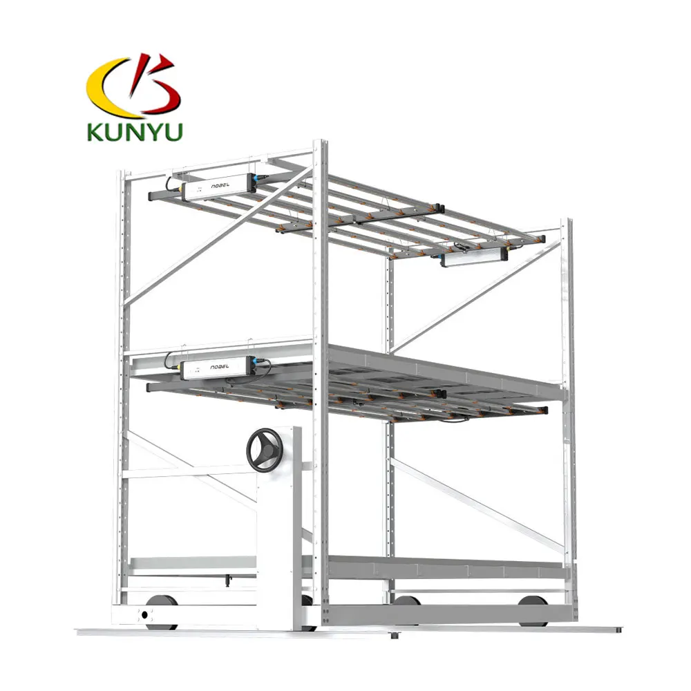 Kygreenhouse Vertical Hydroponic System Medical Plant Grow Rack Container Growing Hemp Seeds Greenhouse for Planting