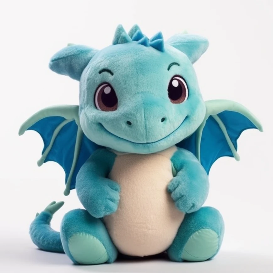 2023 New Design Dinosaur Plush New Year Mascot Stuffed Animal Doll Dragon Plush Toy