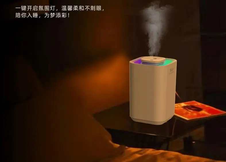 3300ML Large Capacity Double Spray USB Ultrasonic Air Humidifier Cool Mist Maker Purifier Air Humidifier With Night Light