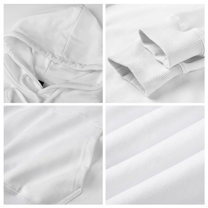 Women Cotton knitted Pink Hoodies Custom Printed Pullover Autumn Oversize Crew Neck Women Sweatshirt Hoodies