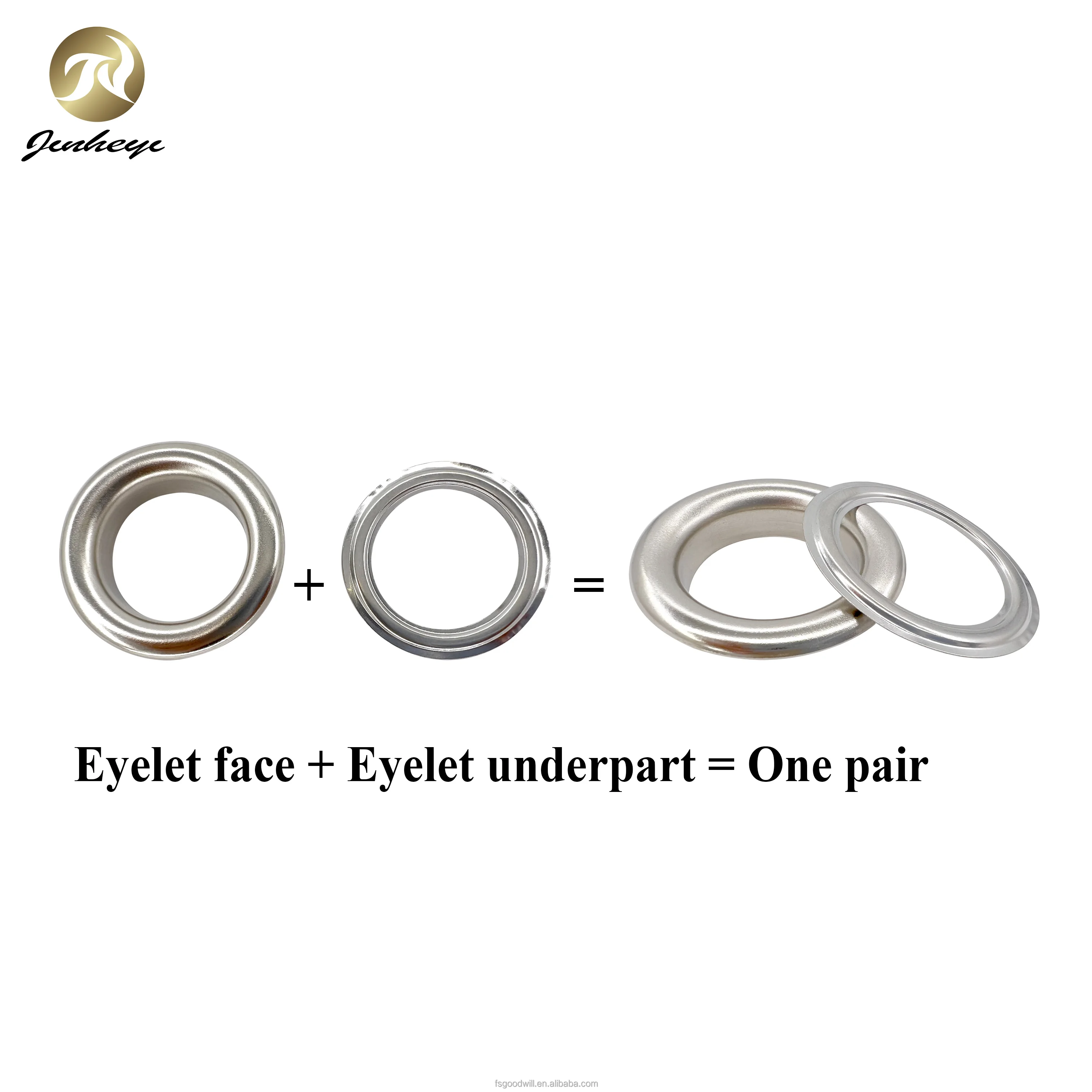 All Size 1.5-40 MM Inner Size Metal Eyelets Brass Material Eyelets Silver Color For Leather Belt Shoe Clothing
