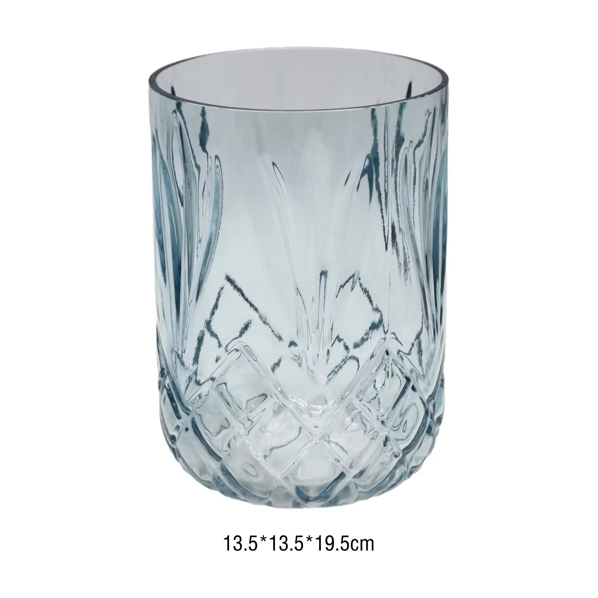 trending products 2024 new arrivals Clear sky blue cylinder vases for home decor