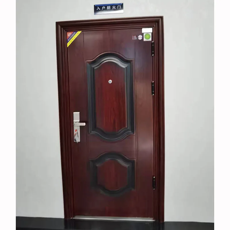 Wholesale Residential Security Outside Door Steel Soundproof Fireproof Entrance stainless Metal fire rated doors