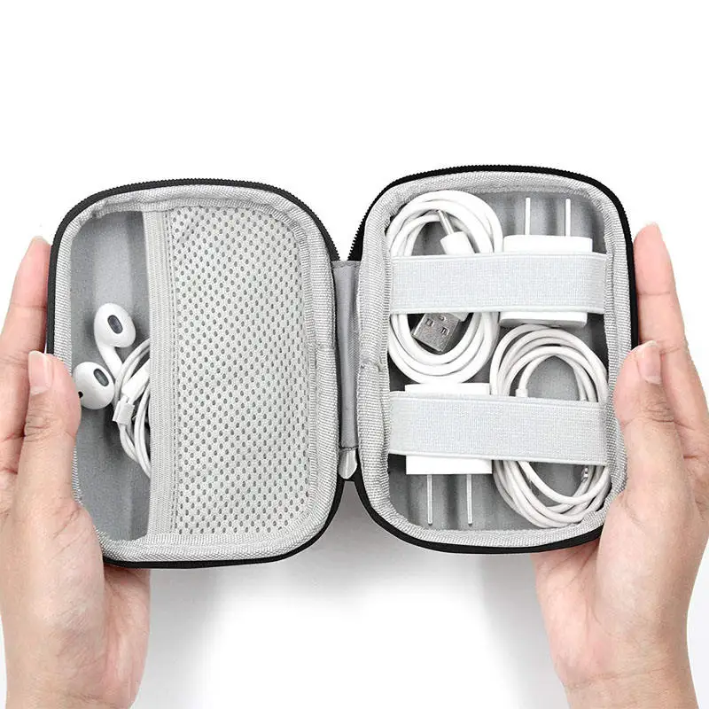 Wholesale promotion gift eco friendly custom wireless headset usb charger earphone storage hard shell eva case