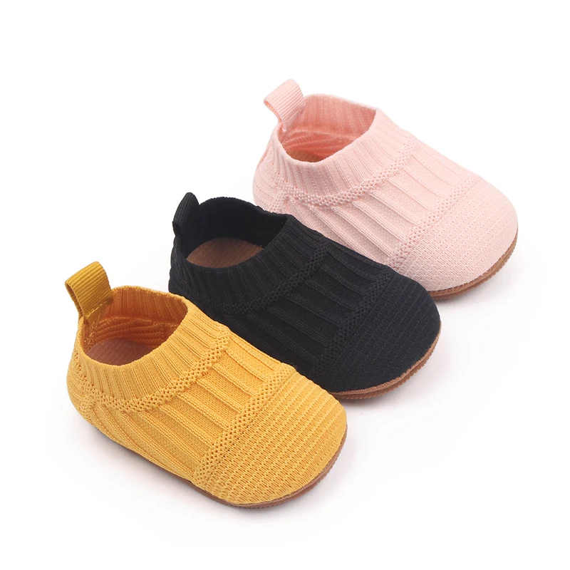 Hot Selling Baby Shoes Slip-On TPR Sole Unisex Baby Shoes 2023