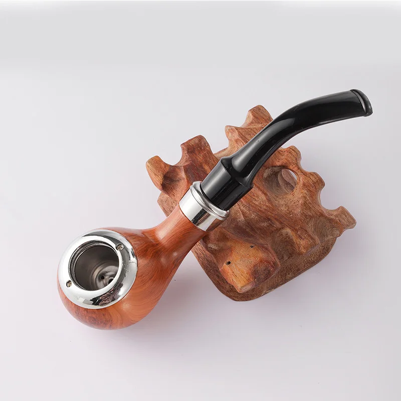 Custom handmade durable smoking hookah wooden tobacco pipe for gift