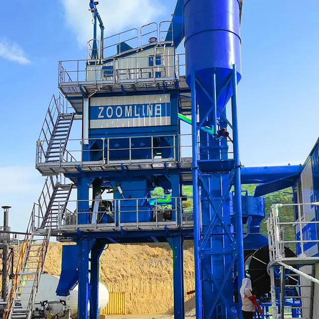 80TPH Stationary Batch Mix Asphalt Plant On Sale