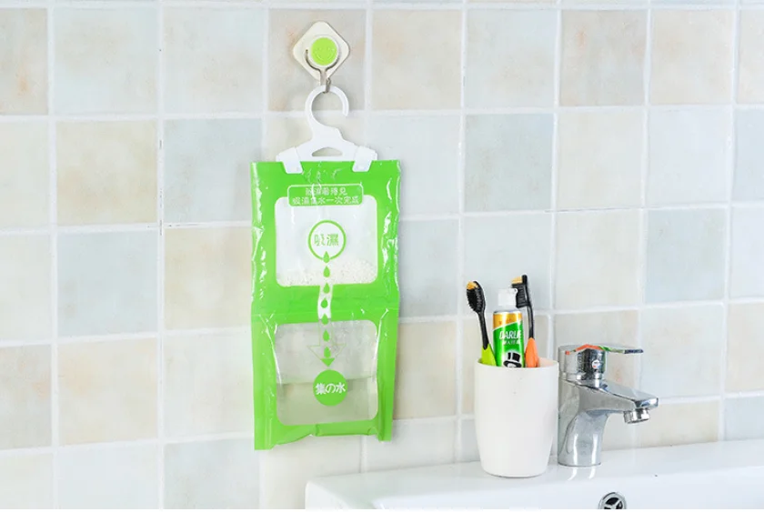 2024 new bedroom dehumidification bag anti mold moisture hanging closet calcium chloride for wardrobe