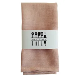 All Natural Cotton Linen Dinner Table Napkin Solid Color 40*40cm Tea Towel Quality Wedding Napkin Cloth