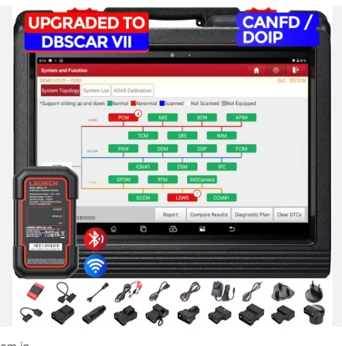 launch x431 V Plus V+ VPLUS5.0 automotive Diagnostic OBD2 scanner tool With CANFD & DOIP & Ecu Coding &TPMS FOR ALL CARS