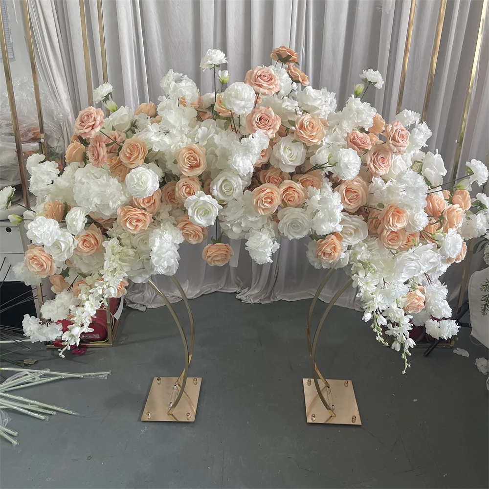 IFG Beautiful Artificial Peach Colors Flower Centerpieces for Wedding Table Decorations