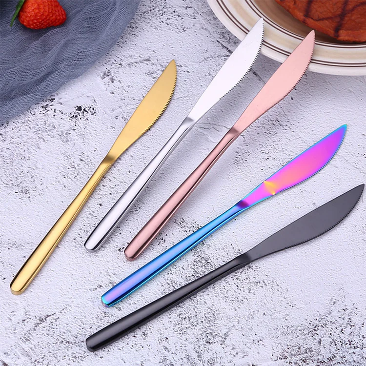Black French high-grade stainless steel steak  Western food knife