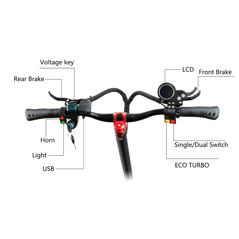 Halo Knight T106 Lightweight Electric Scooter 2000W 52W Moped Electric Scooter Adult E-scooters With 25km/h Speed Limiter