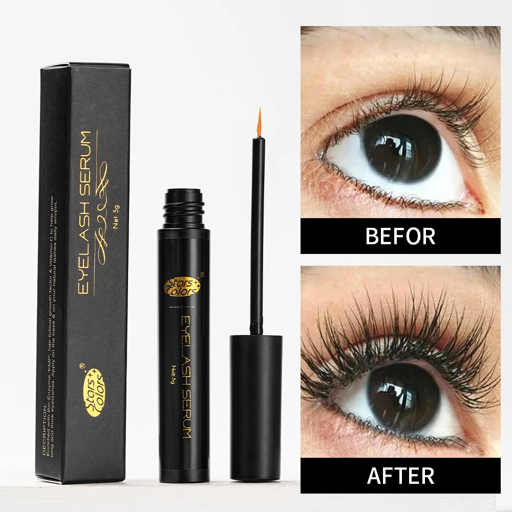 Hot Selling Private Label Eye Lash Growth Serum Premium 5ml Eyelash And Eyebrow Coating Fast Enhancer For Salon Use